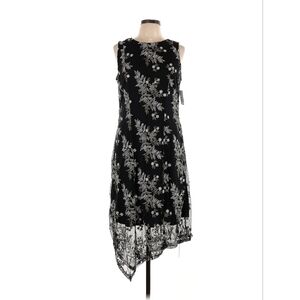 Alfani Asymmetrical Dress Floral Design Size 12